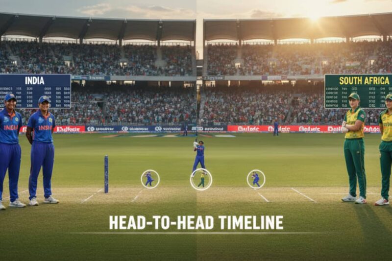 India Women’s National Cricket Team Vs South Africa Women’s National Cricket Team Timeline