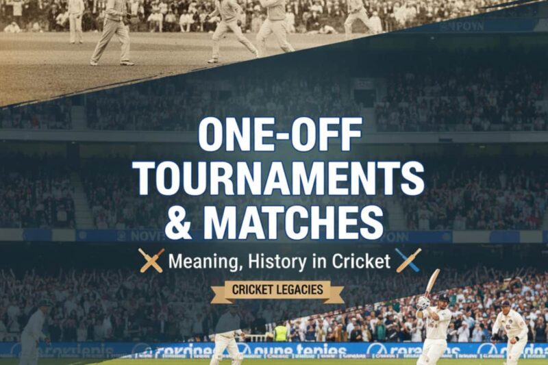 One-Off Tournaments & Matches: Meaning, History in Cricket